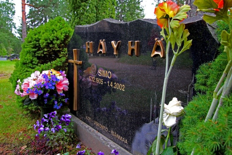 Simo Häyhä's resting place