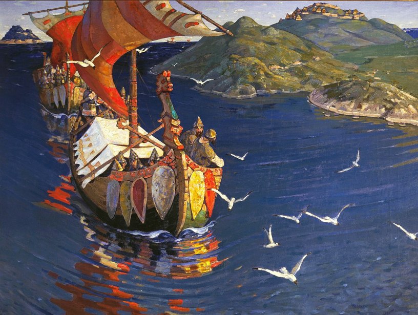 Guests from overseas. Painting by Nicholas Roerich, 1901. Source: Wikipedia