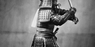 Samurai picture. Picture taken by Felice Beato. Circa 1860-70