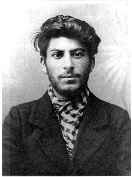 Stalin in his mid 20's. His clothes are dingy, but he would do well in a shampoo ad.