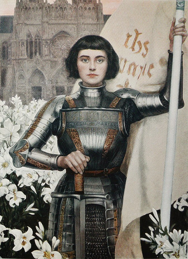 Joan d'Arc, by Albert Lynch. Engraving made for Figaro Illustre magazine, 1903. Source: Wikipedia